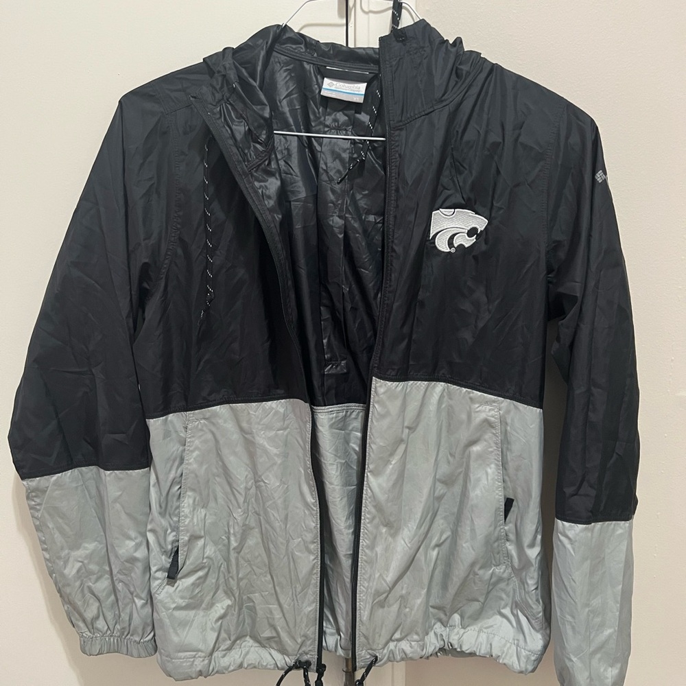 KSU K State Columbia Black Windbreaker Jacket